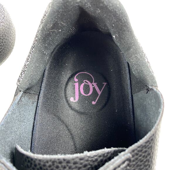 Joy Leather Platform Black Leather Women\'s Shoes 7.5 W